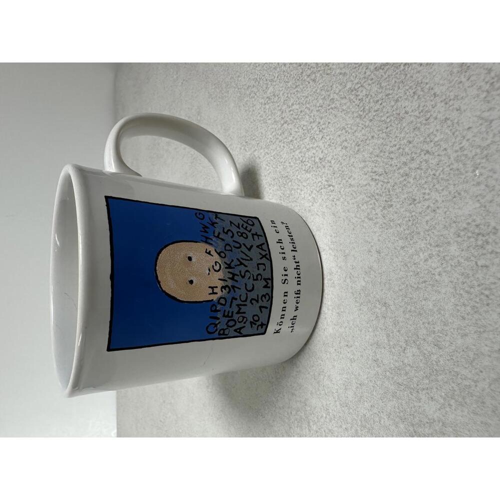 Rare VTG IBM German Promo Mug Weiterbildung Training Computer Tech Advertising